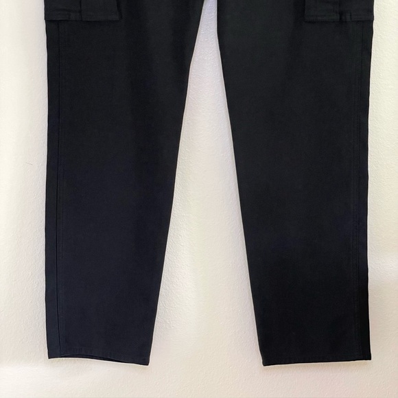 Aritzia Wilfred Free Glacier Cargo Pant Reverfse Sateen Cotton Lyocell Black 10 - Picture 8 of 16
